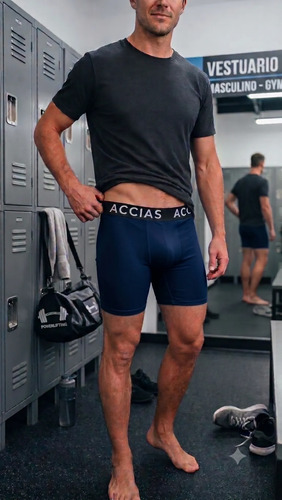 Boxer Deportivo Secado Rapido Microfibra Elastizada Accias Liso