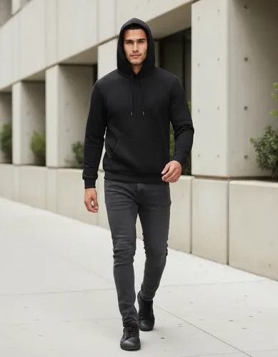 Buzo Canguro Con Capucha Hoodie Liso Frisa Algodon Accias Lisa